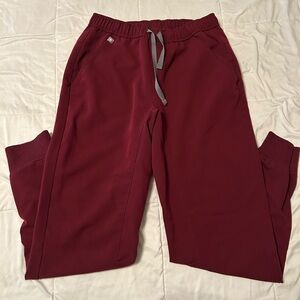 Figs Burgundy Jogger Pants